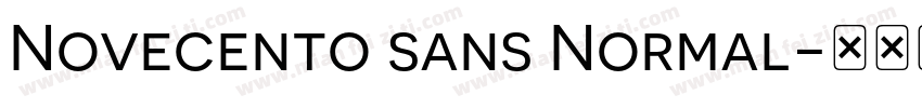 Novecento sans Normal字体转换